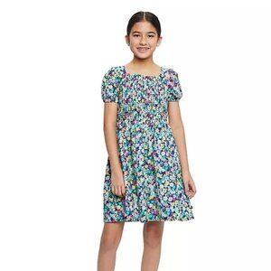 Gap Kids Girls Short Sleeve Dress Floral